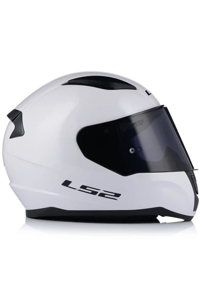 LS2 Rapıd 2 Beyaz Fullface Motosiklet Kaskı Siyah Camlı - Resim 3
