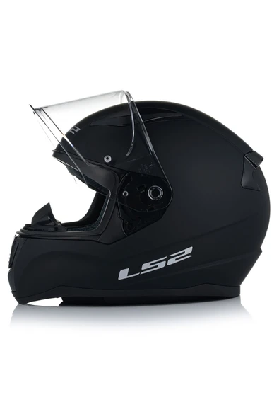 LS2 Rapıd 2 Mat Siyah Fullface Motosiklet Kaskı Şefaf Camlı - Resim 3