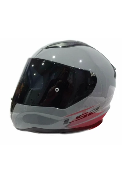 LS2 Rapıd 2 Nardo Gri Full Face Motosiklet Kaskı Siyah Camlı - Resim 2