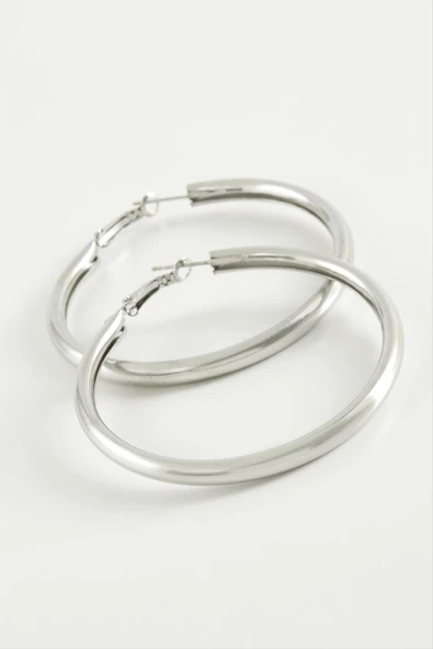 Boru Halka Küpe 4,5 cm ürün görseli 1