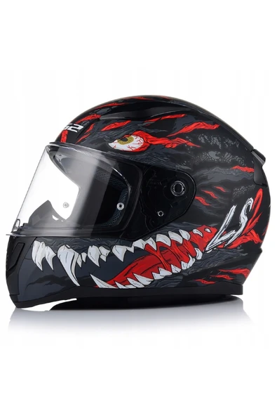 LS2 Rapıd 2 Kaıju Kapalı Motosiklet Kaskı - Resim 3