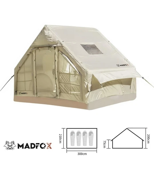 Bigless Clamping Cotton İnflatable Şişme Çadır [Baca Çıkışlı] - Resim 3