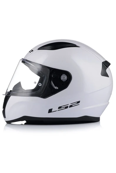 LS2 Rapıd 2 Beyaz Kapalı Motosiklet Kaskı Şefaf Camlı - Resim 3