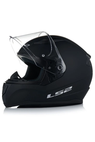 LS2 Rapıd 2 Mat Siyah Fullface Motosiklet Kaskı Şefaf Camlı - Resim 2