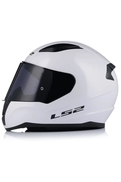 LS2 Rapıd 2 Beyaz Fullface Motosiklet Kaskı Siyah Camlı - Resim 2