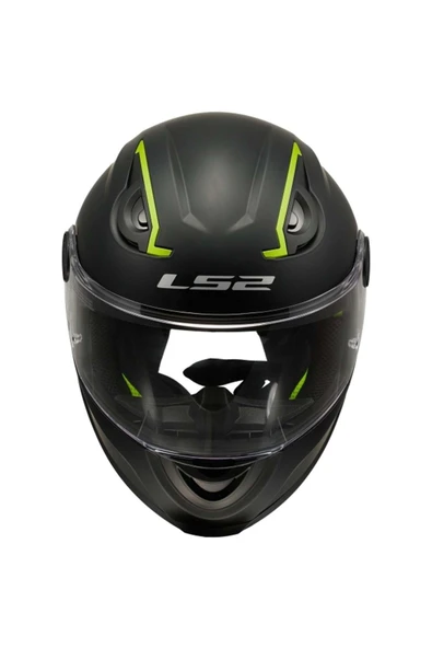LS2 KID MAT SİYAH ÇOCUK KASK - Resim 5