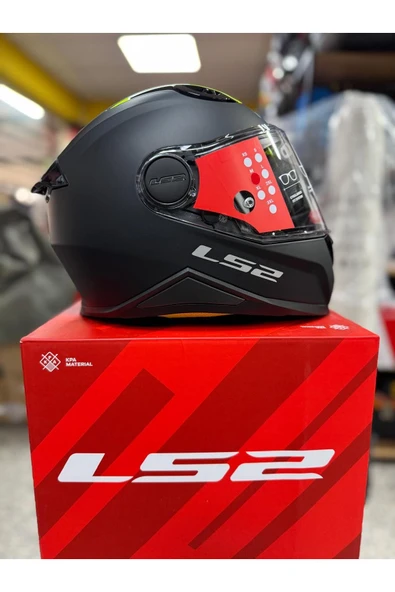 LS2 KID MAT SİYAH ÇOCUK KASK - Resim 3