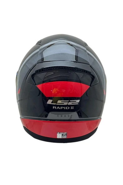LS2 RAPID 2 CHOS KIRMIZI CAM KASK - Resim 5