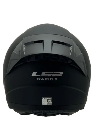 LS2 Rapıd 2 Race Mat Siyah Fullface Motosiklet Kaskı Gökkuşağı Camlı - Resim 5