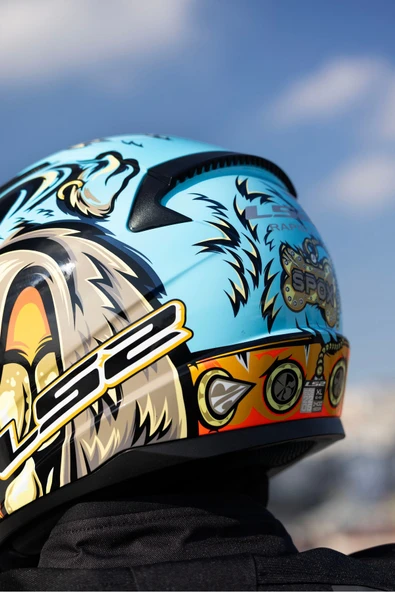 LS2 RAPID 2 NEO MAVİ-MOR KASK - Resim 6