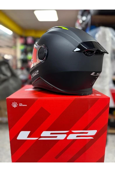 LS2 KID MAT SİYAH ÇOCUK KASK - Resim 6