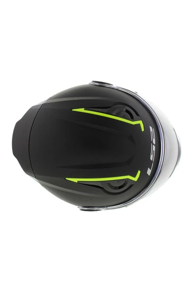 LS2 FF812 KID MAT SİYAH  ÇOCUK KAPALI MOTOSİKLET KASKI - Resim 5