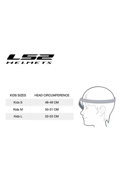 LS2 FF812 KID PUNK ÇOCUK KAPALI MOTOSİKLET KASKI - Resim 4