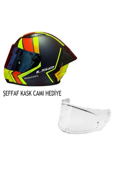 LS2 RAPID 2 EXTRA NEON SARI-NAVY MAVİ KASK ŞEFFAF KASK CAMI HEDİYELİ ürün görseli