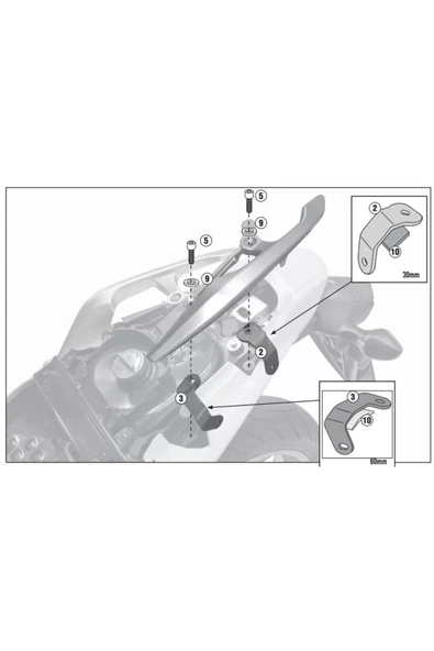 Givi GIVI1109FZHONDAINTEGRA700(12-13)ARKAÇANTATAŞIYICI - Resim 2