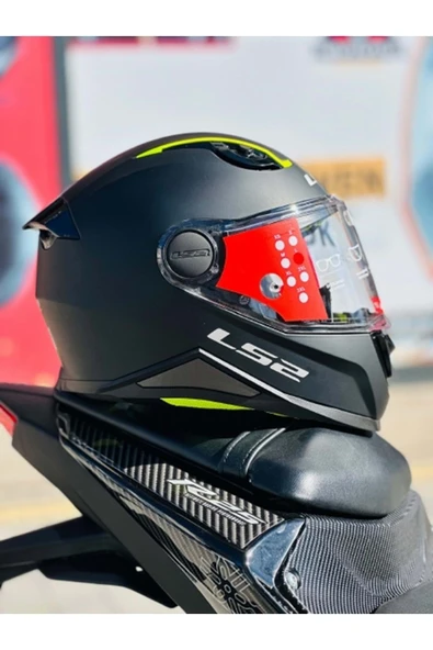 LS2 KID MAT SİYAH ÇOCUK KASK - Resim 4