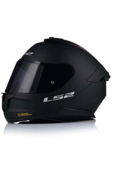 LS2 Stream 2 Mat Siyah Kapalı Motosiklet Kaskı Siyah Camlı ürün görseli