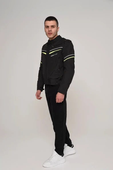 Vexo Calıfornıa Hörgüçlü Mont Neon Sarı - Resim 5