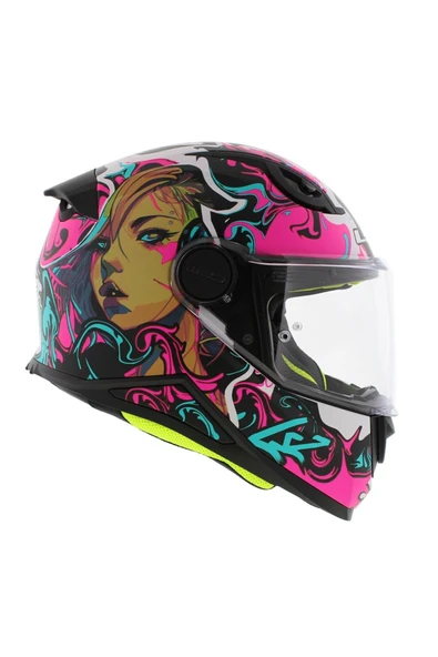 LS2 FF812 KID CYBERG ÇOCUK KAPALI MOTOSİKLET KASKI - Resim 7