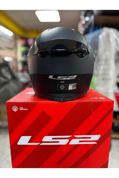 LS2 KID MAT SİYAH ÇOCUK KASK - Resim 5
