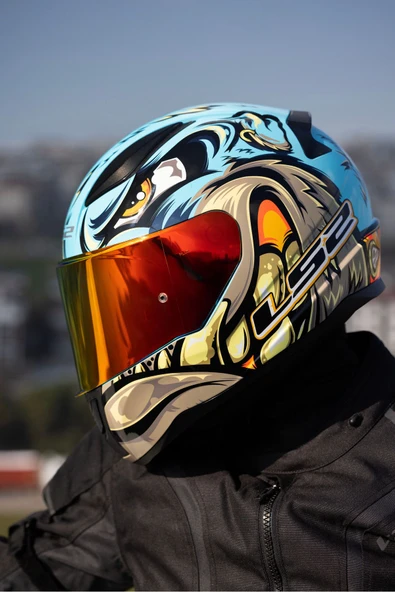 LS2 RAPID 2 NEO MAVİ-MOR KASK - Resim 2