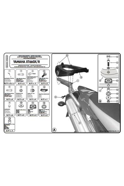 Kappa Kr365m Yamaha Xt 660 R-x (07-16) Arka Çanta Taşıyıcı - 3