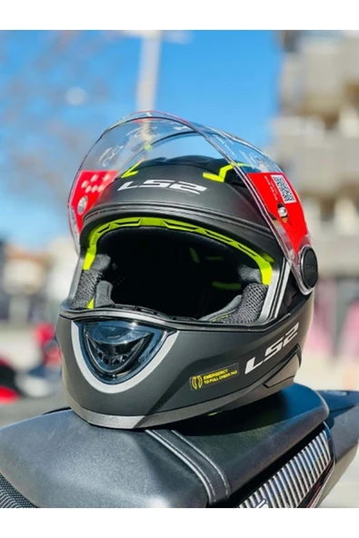 LS2 KID MAT SİYAH ÇOCUK KASK - Resim 2