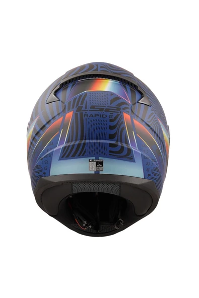 LS2 Rapid 2 Optik Kapalı Motosiklet Kaskı - Resim 5