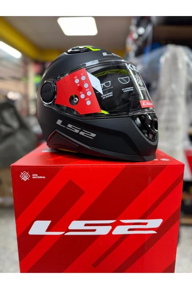 LS2 KID MAT SİYAH ÇOCUK KASK - Resim 2