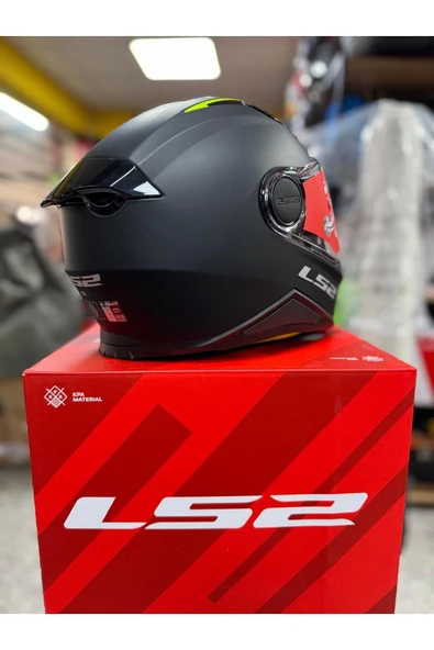 LS2 KID MAT SİYAH ÇOCUK KASK - Resim 4