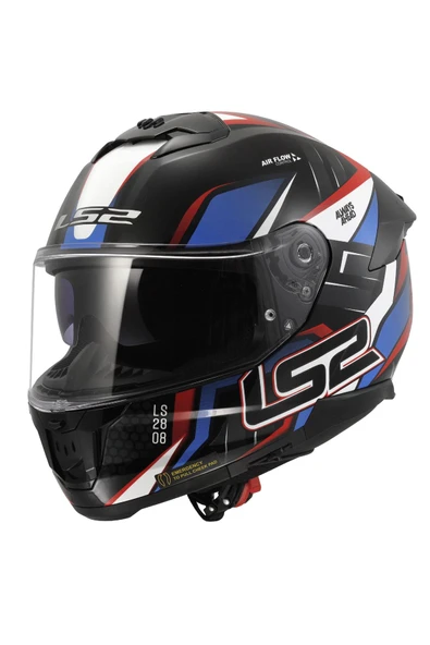 LS2 STREAM 2 TINUX SİYAH-KIRMIZI KASK ürün görseli