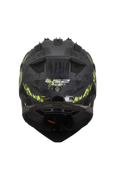 LS2 Pioneer 2 Crazy Kros Motosiklet Kaskı - Resim 4