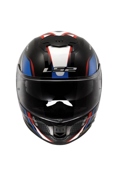LS2 STREAM 2 TINUX SİYAH-KIRMIZI KASK - Resim 4