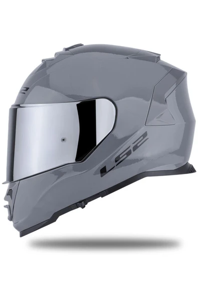 LS2 Storm 2 Nardo Gri  Full Face Motosiklet Kaskı Gri Camlı - Resim 4