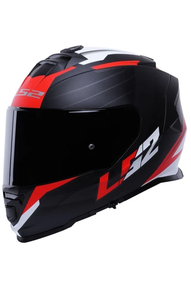 LS2 Storm 2 Nerve Kırmızı  Full Face  Motosiklet Kaskı Siyah Camlı ürün görseli