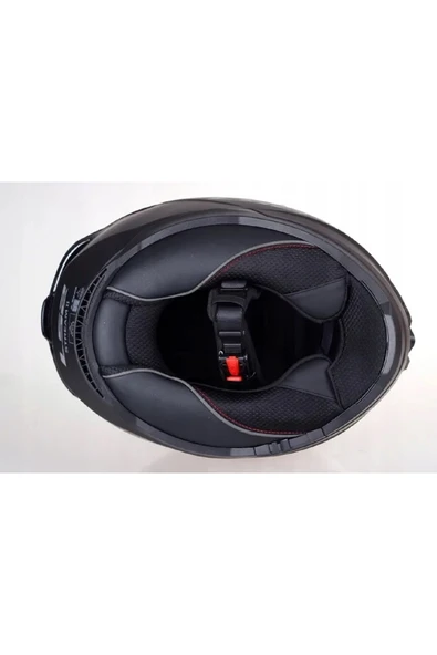 LS2 Stream 2 Mat Siyah Kapalı Motosiklet Kaskı - Resim 7