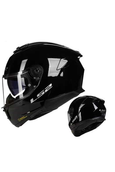 LS2 Stream 2 Siyah Full Face Motosiklet Kaskı ürün görseli