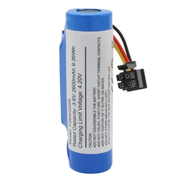 PowerMaster PM-24803 3.6V 2600mAh 4 Pin Soketli Beko Yazar Kasa Pos Cihazı Pili 18650 Lityum Batarya (VPS906R) ürün görseli