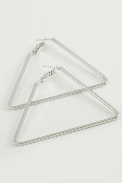 Üçgen Halka Küpe 6 cm ürün görseli 1