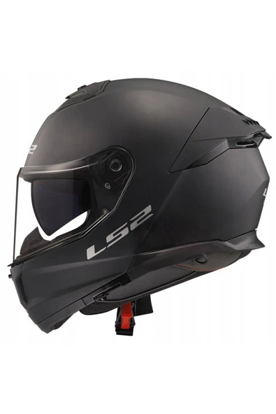 LS2 Stream 2 Mat Siyah Kapalı Motosiklet Kaskı - Resim 8