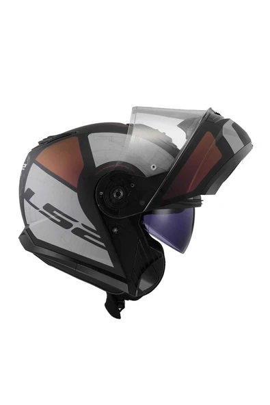 LS2 Storobe 2 Çene Açlılır Motosiklet Kaskı - Resim 6