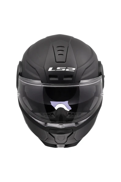 LS2 SCOPE 2 MAT SİYAH ÇENE AÇILIR KASK - Resim 4