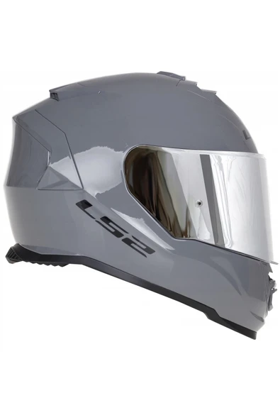 LS2 Storm 2 Nardo Gri Kapalı Motosiklet Kaskı Gri Camlı ürün görseli