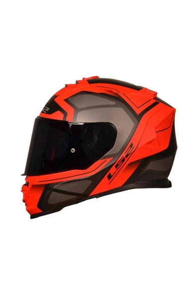 LS2 Storm 2 Faster Mat Kırmızı-tıtanıum Kask ürün görseli