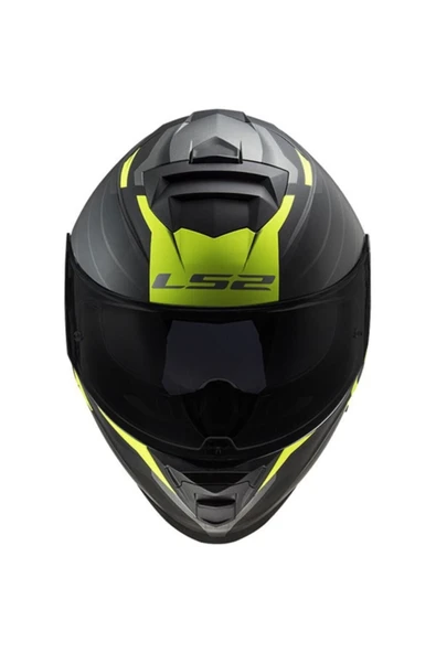 LS2 Unisex Sarı Storm 2 Nerve Mat Kask - Resim 3