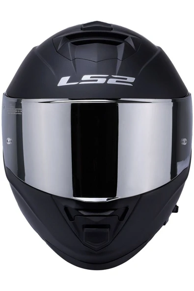 LS2 Storm 2 Mat Siyah Full Face Motosiklet Kaskı Gri Camlı - Resim 4