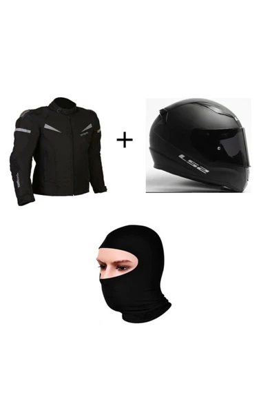 LS2 Siyah Prohel Colombıa Mont + Siyah Rapıd Mat Kask+Prohel Balaklava Yazlık ürün görseli 1