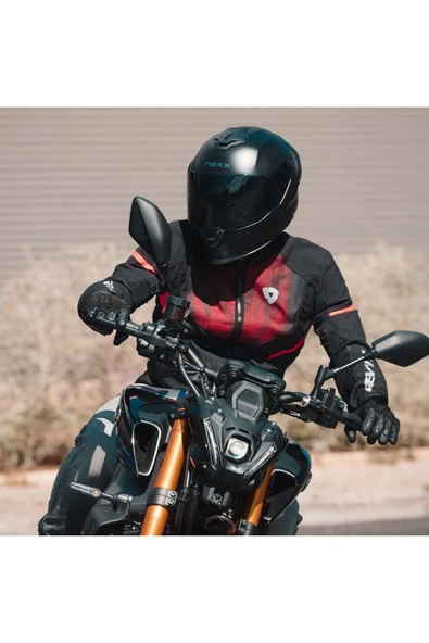 Nexx Sx.100r Fullblack Mat Siyah Kask - Resim 5