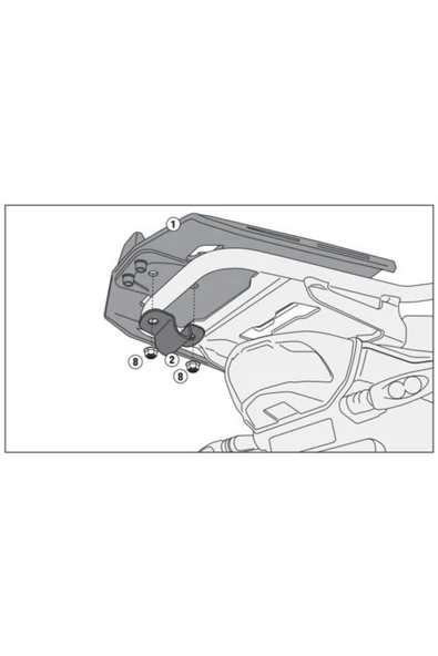 Kappa Kra5112 Bmw R 1200 Gs Adventure (14-19) - R 1250 Gs Adventure (19-21) Arka Çanta Taşıyıcı - 3