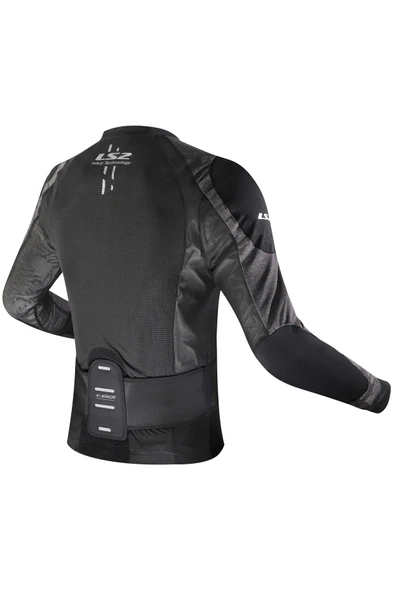 LS2 X-ARMOR FULL KORUMA MONT SİYAH-GRİ - Resim 2